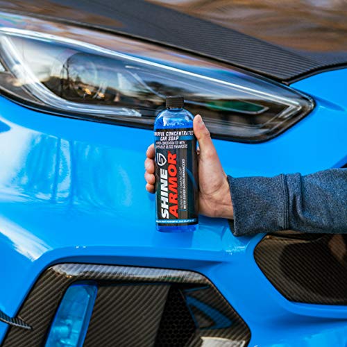 SHINE ARMOR Car Wash Soap for Foam Cannon Pressure Washer Foam Gun Car Wash Brush Mitt | Car Detailing & Cleaning Supplies Safe on Car Wax Ceramic Coating Car Polish Windshield | Car Shampoo 16 Fl Oz - Image 5