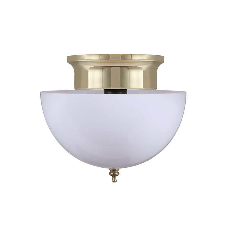 Aspen Creative 28008-15-2, Clip-on Dome Shade for A-Type Bulb Indoor Location Light Fixtures/White Finish, 7 5/8" Diameter x 4" Height, 2 Pack - Image 4