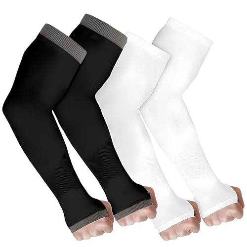 PulGos Combo – UV Protection Arm Sleeves for Men & Women with Thumb Hole | UPF 50 Sun Protection Sleeves for Cricket, Cycling, Running & Bike Riding | Breathable & Cooling Fabric for All-Day Comfort - Image 1