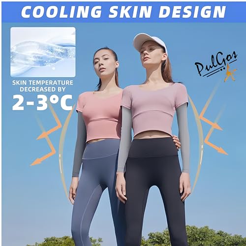 PulGos Combo – UV Protection Arm Sleeves for Men & Women with Thumb Hole | UPF 50 Sun Protection Sleeves for Cricket, Cycling, Running & Bike Riding | Breathable & Cooling Fabric for All-Day Comfort - Image 5