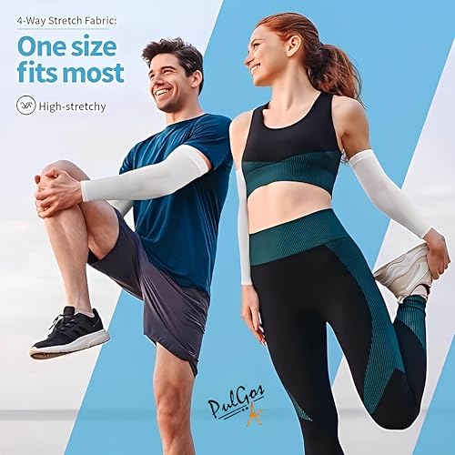 PulGos Combo – UV Protection Arm Sleeves for Men & Women with Thumb Hole | UPF 50 Sun Protection Sleeves for Cricket, Cycling, Running & Bike Riding | Breathable & Cooling Fabric for All-Day Comfort - Image 4