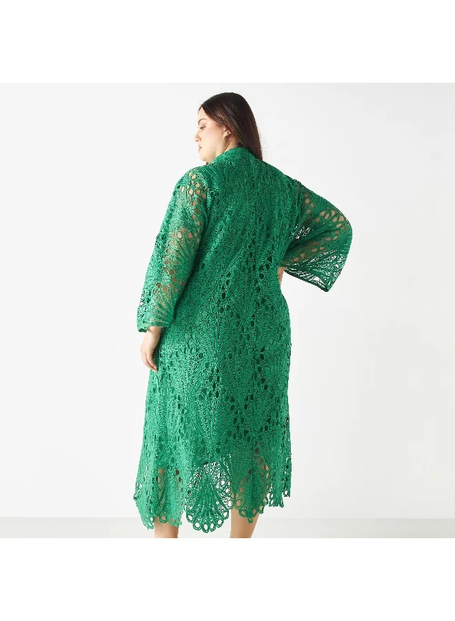 2Xtremz Solid Lace Dress