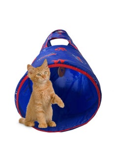 NFL Buffalo Bills Cat Tunnel Tube Toy with Plush Football Catnip and Feathers Collapsible Tunnel for Cats to Play, Peek and Hide, Sporty & Fun Cat Tunnel Toy with Team Logo All-Over Design! - pzsku/Z0DE35FA972AA69AD471CZ/45/_/1737031545/80cff5ba-baf9-4459-aa41-31c4fc87c06f