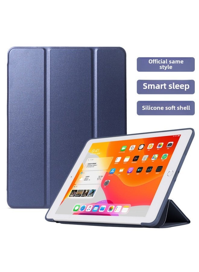 Suitable For IPad10 Protective Case Pro11 Anti-fall 10.2 Inch Ipad Protective Case 10 Generation 2024iPad Tablet Case-Color:Dark Blue-Applicable Model:2024 Pro11 Inch (M4 Chip) - Image 1