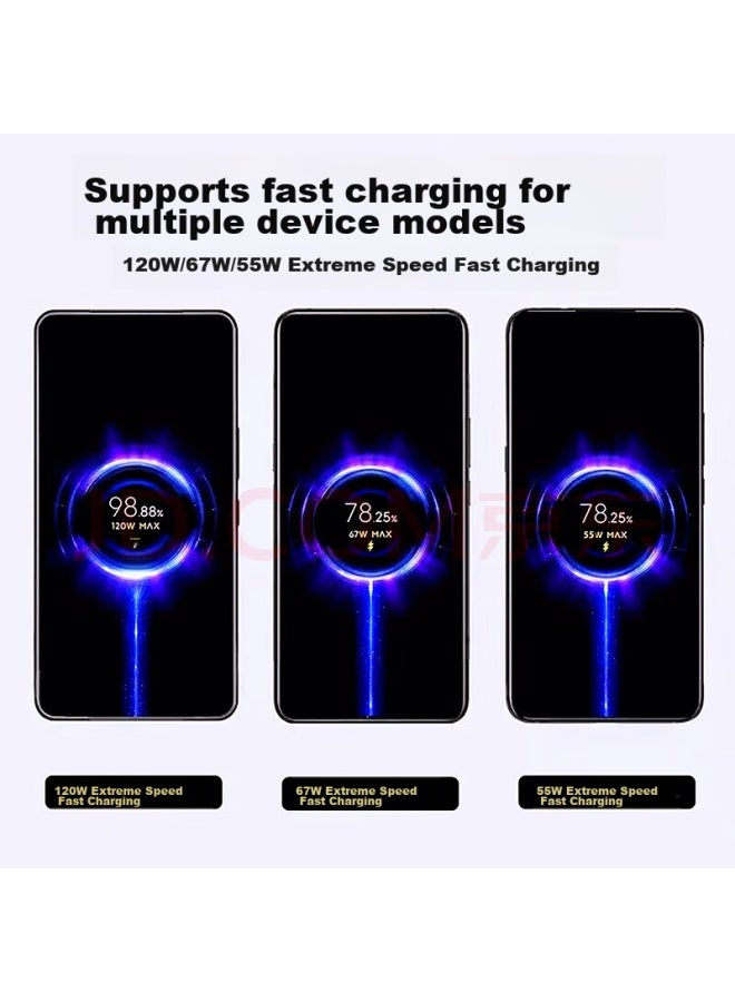 trendsetter كابل شحن لهواتف شاومي، 2 متر، متوافق مع شاومي 15/15 برو/ريدمي تيربو 3/نوت 14 برو+/13 ألترا/k80/70e - Image 2