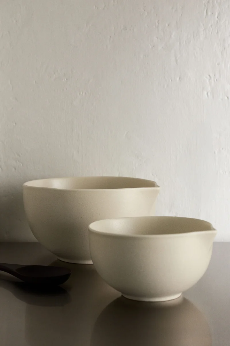 H&M 2-pack reactive-glaze mixing bowls