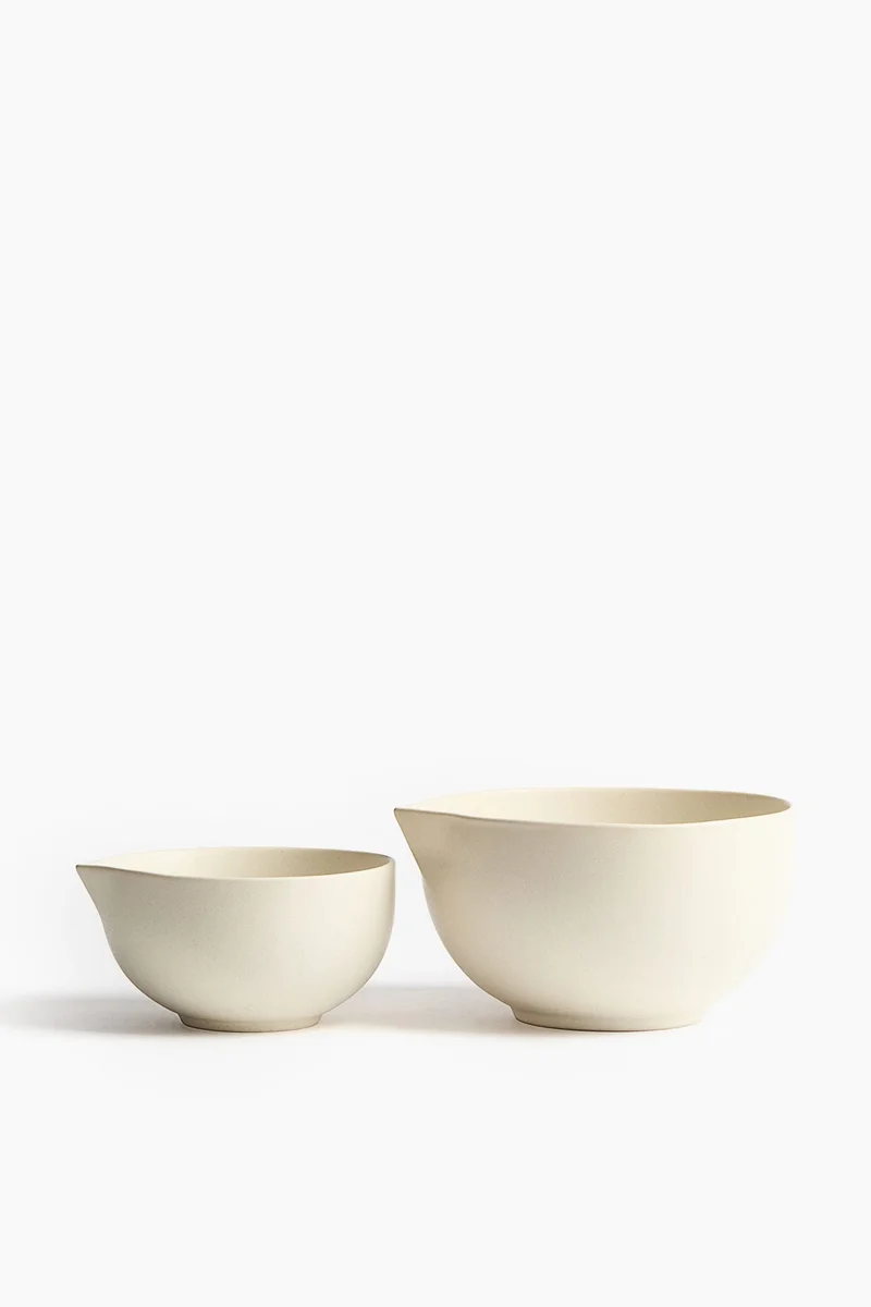 H&M 2-pack reactive-glaze mixing bowls