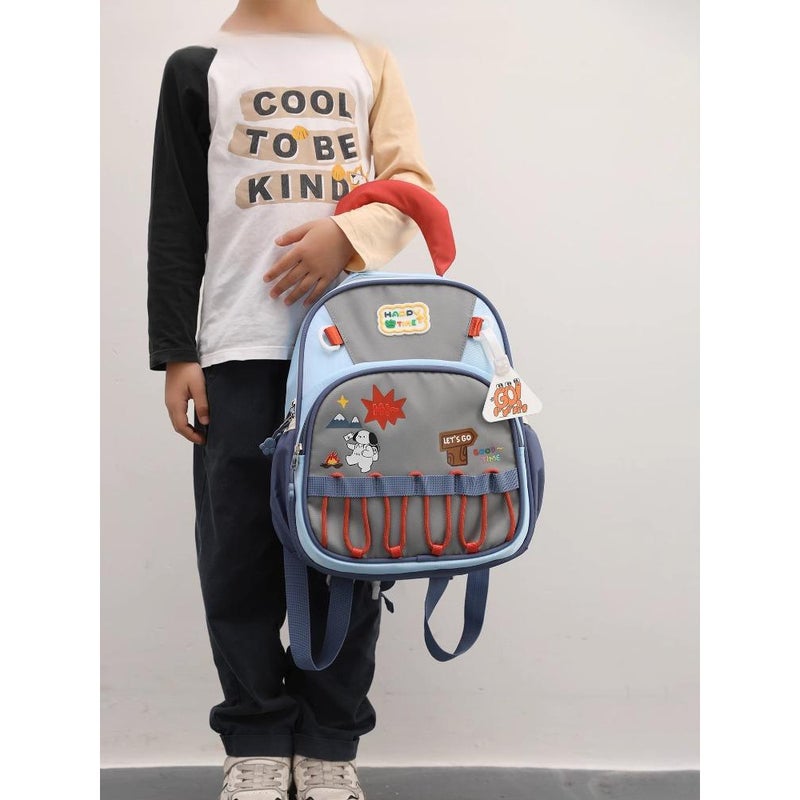 حقيبة ظهر مدرسية بألوان مفرحة للأطفال أولاد وبنات، خفيفة الوزن - Image 2