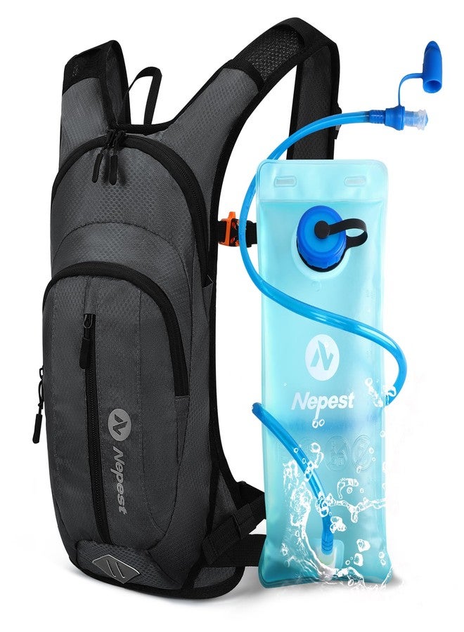 Nepest Rave Hydration Pack Backpack, Lightweight Insulated Water Backpack for Women Men Hiking Running, No Water Bladder, Dark Gray - Image 1