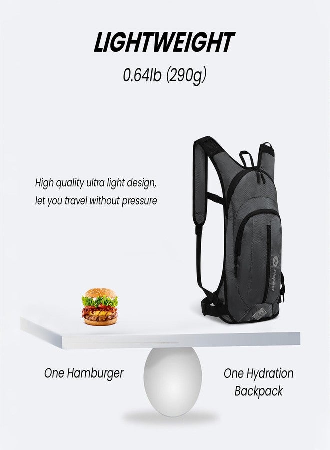 Nepest Rave Hydration Pack Backpack, Lightweight Insulated Water Backpack for Women Men Hiking Running, No Water Bladder, Dark Gray - Image 5