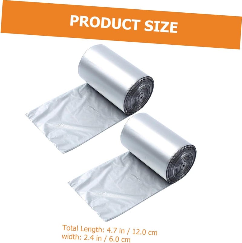 Plastic Garbage Bags 2 Rolls, Kitchen Trash Bags 110pcs Disposable Wastebasket Liners for Home, Office, and Party Use - Image 2