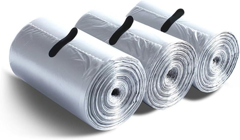 Plastic Garbage Bags 2 Rolls, Kitchen Trash Bags 110pcs Disposable Wastebasket Liners for Home, Office, and Party Use - Image 5