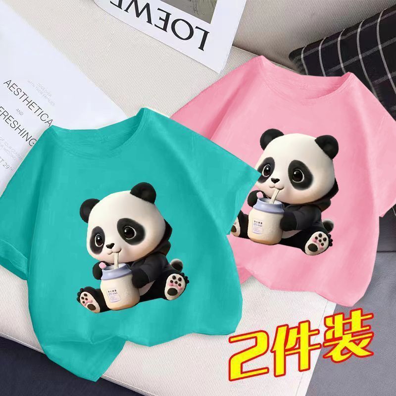 Men'S And Women'S Fashionable Short-Sleeved T-Shirt Children'S Summer Western Style Half-Sleeved Top T-Shirt Big Boy'S Handsome Trendy - Image 5