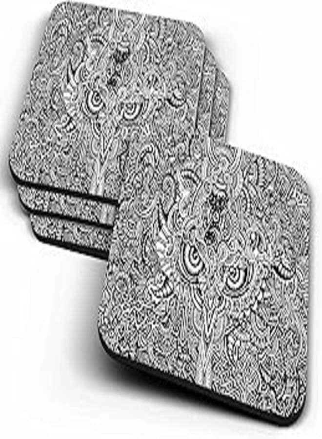 Wooden Coaster 4 Pieces 