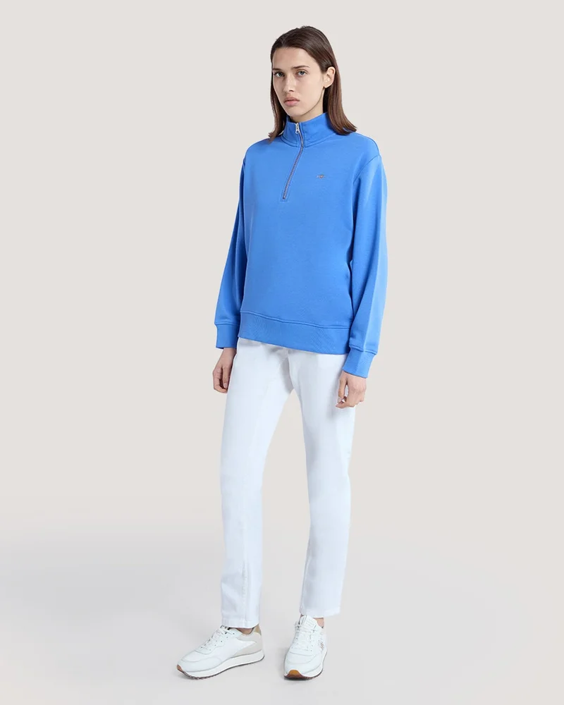 GANT  Gant Shield Half Zip Sweatshirt for Women | Best Price UAE