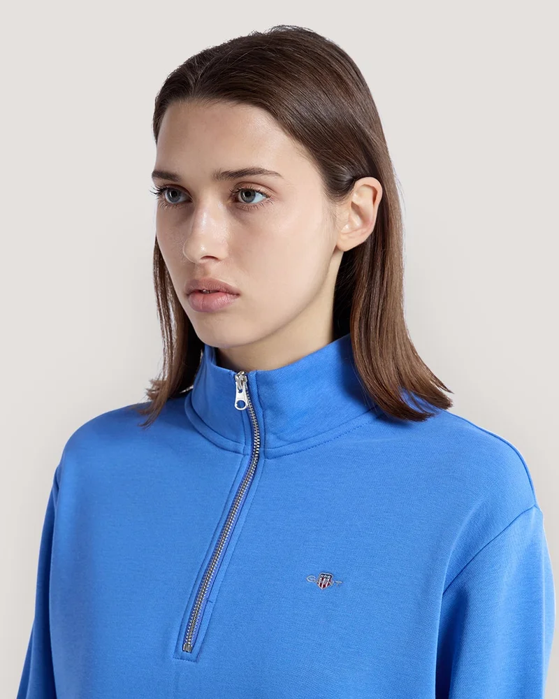 GANT  Gant Shield Half Zip Sweatshirt for Women | Best Price UAE
