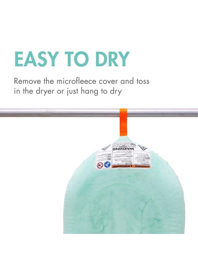 Boon Puff Inflatable Baby Bather - Infant Bathtub Includes Microfleece Cover and Contoured Sides - Inflatable Baby Bathtub for Newborns and Infants - Image 4