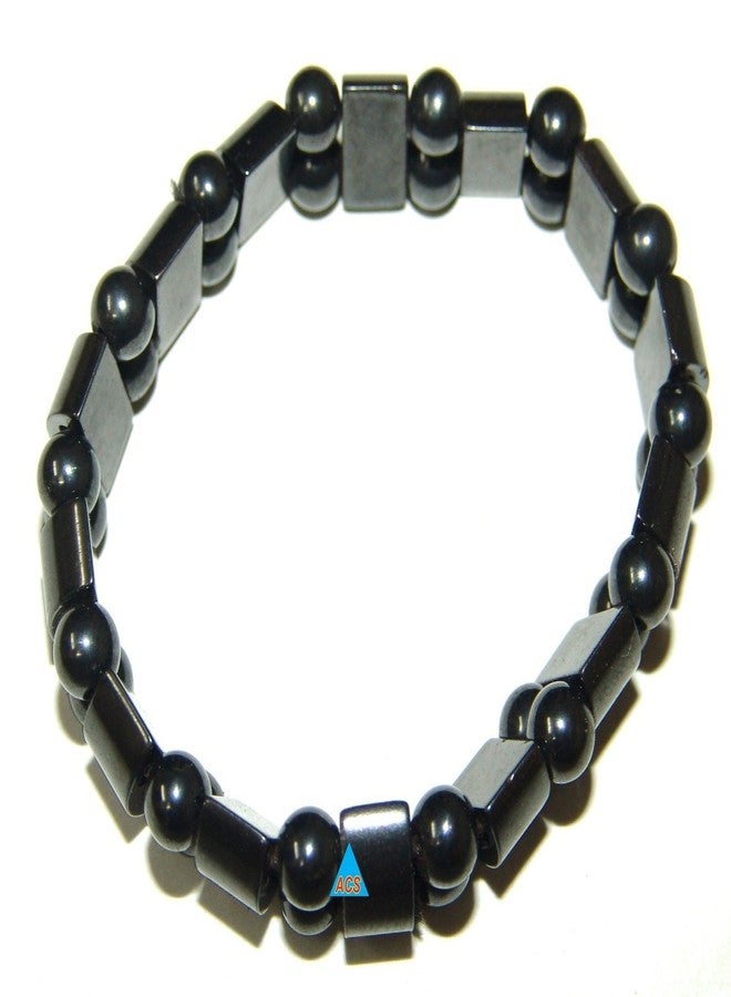 سوار مغناطيسي أسود معدني من AHCS للرجال والنساء