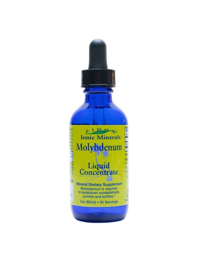 Eidon Ionic Minerals Liquid Molybdenum Supplement - Liquid Ionic Minerals, Molybdenum Drops, All Natural, No Added Sugars, Supports Biologicial Processes, Mineral Supplements, 2 oz