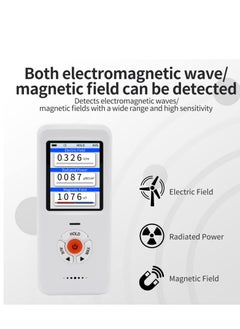 KASTWAVE EMF Meter Multi Testers, Portable Handheld Radiation Detector Gauss Reader, 3 in 1 Digital/Graph Electromagnetic Field Radiation Detector for EF/RF/MF, for Home, Office, Outdoor, EMF Inspections  - Image 3