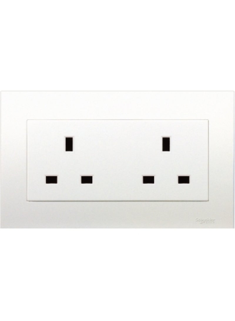 مقبس مزدوج من شنايدر إلكتريك 13A 250V - KBT426