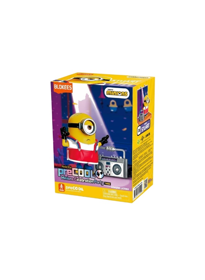 Blokees Minions Celebration Party | Stuart with Boombox | Collectible Model Kit Toy - Image 1
