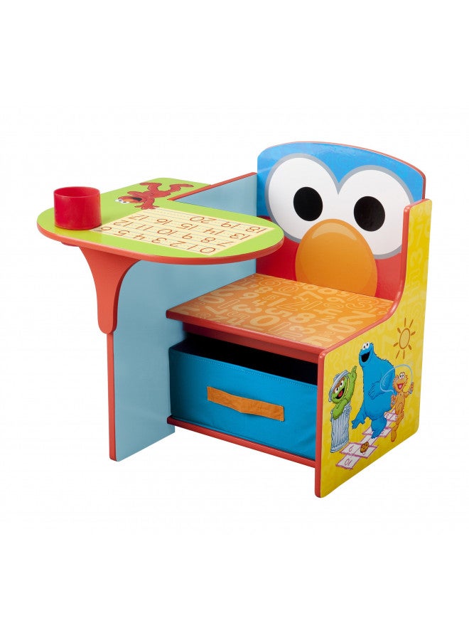 Delta CHILDREN Delta Children Chair Desk With Storage Bin, Sesame Street  - Image 1