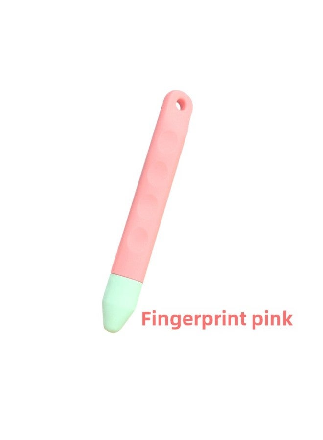 Children's Touch Screen Pen For Early Education Machine Learning Machine Children's Class Color Cartoon Point Touch Pen-Color:Fingerprint Pink  - Image 1