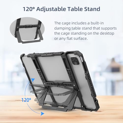 Nitze Tablet Cage for iPad Pro 13" (M5)/(M4), iPad Air 13" (M3), iPadPro 12.9" 2022/2021/2020/2018/2017, and Other 11.5" to 13" Tablet - T-TC02A - Image 5