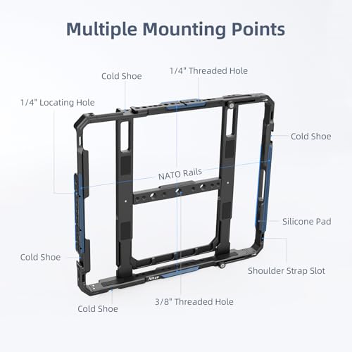 Nitze Tablet Cage for iPad Pro 13" (M5)/(M4), iPad Air 13" (M3), iPadPro 12.9" 2022/2021/2020/2018/2017, and Other 11.5" to 13" Tablet - T-TC02A - Image 3