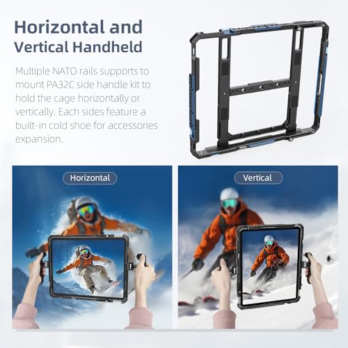 Nitze Tablet Cage for iPad Pro 13" (M5)/(M4), iPad Air 13" (M3), iPadPro 12.9" 2022/2021/2020/2018/2017, and Other 11.5" to 13" Tablet - T-TC02A - Image 4