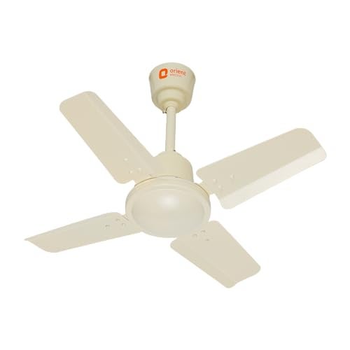 Orient Electric 600 MM New Air Plus | 4 Blade Small Ceiling Fan for Kitchen | 100% Copper Motor | Aluminium blades | 24 Inch Fan | 2 Years Warranty | Ivory - Image 1