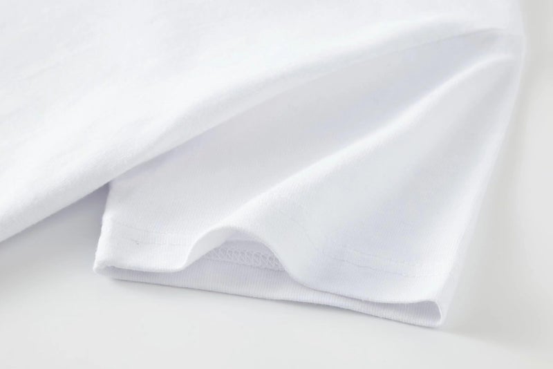 Huata 2 Packs Boys Girls T-Shirt Short Sleeve Crewneck Tee(White,6Y) - Image 4
