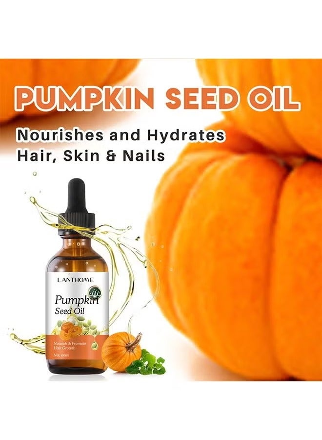Lanthome Pumpkin Seed Oil - Promote Hair and Eyelashes Growth, Soothe Dry Skin Pumpkin Seed Oil 60ml - Image 2