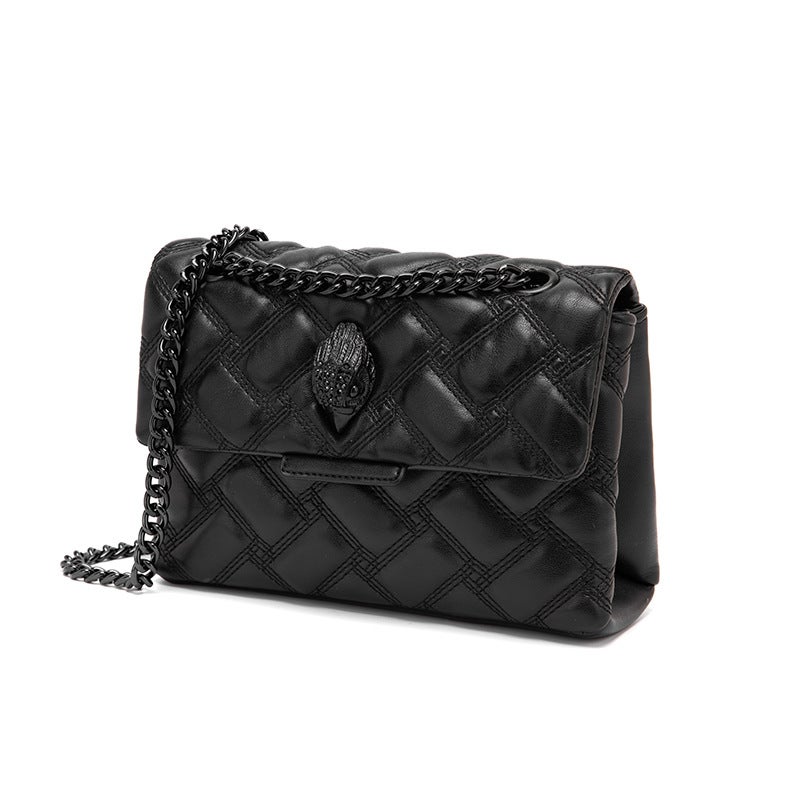 Kurt Geiger Black Chain Shoulder Crossbody Bag with Small Square Design - Image 2