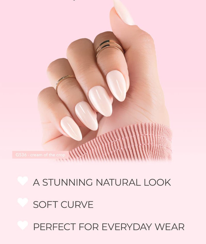 Kiara Sky Gelly Tips | Soak Off Soft Gel Nail Extensions | 500 pieces - 10 Sizes | Almond Short - Image 2
