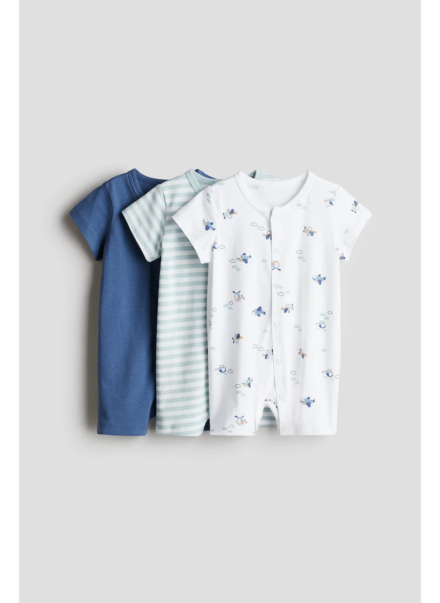 H&M 3-Pack Cotton Pyjamas