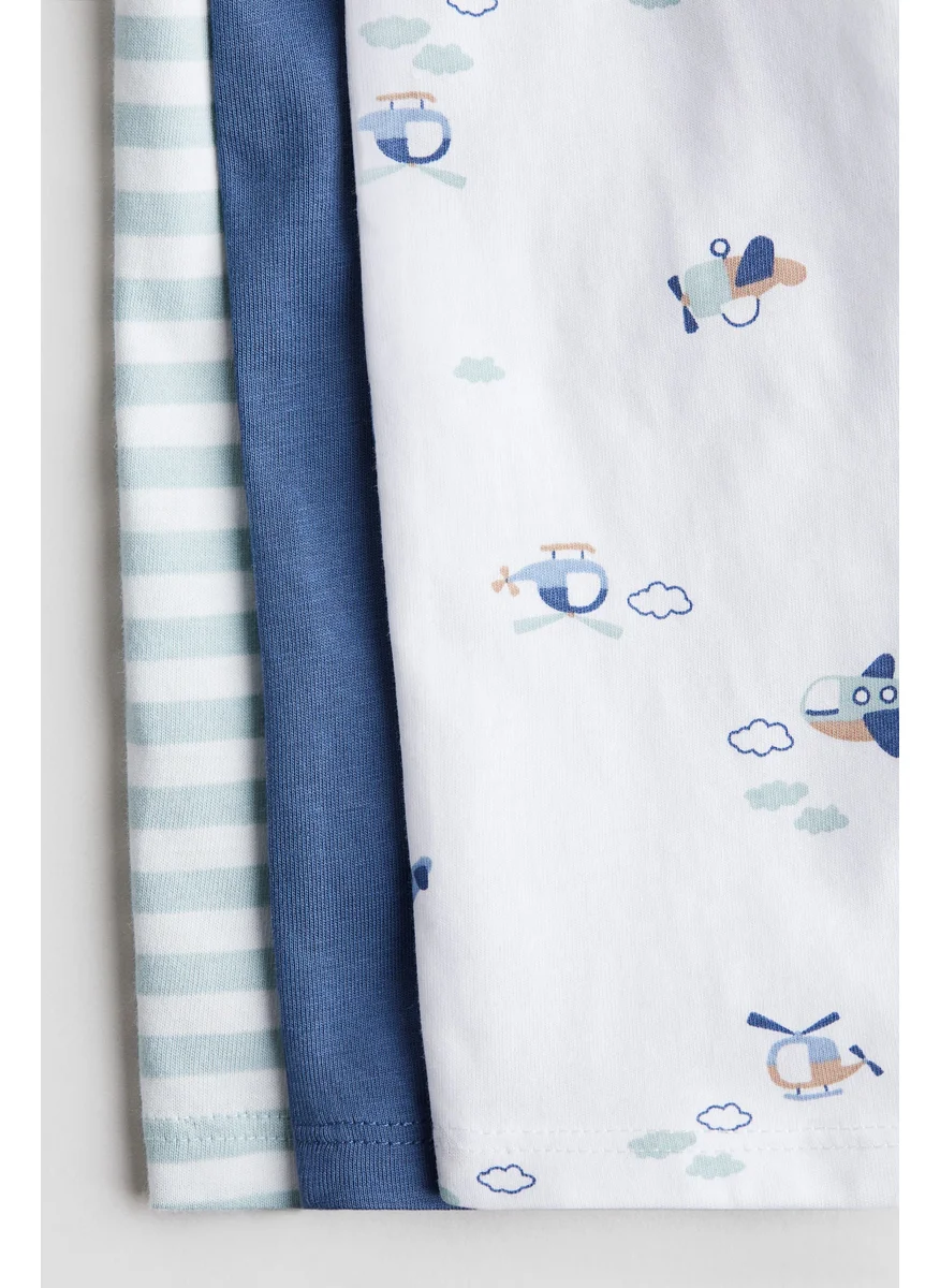 H&M 3-Pack Cotton Pyjamas