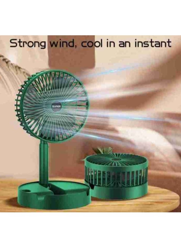 Super Foldable Telescopic Fan – USB Rechargeable & Adjustable  - Image 4