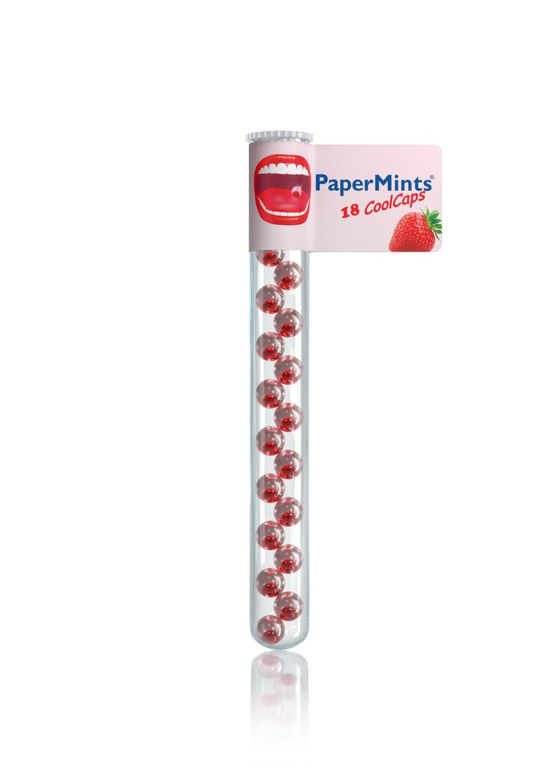 papermints - Papermints 18 Cool Caps Strawberry - Image 1