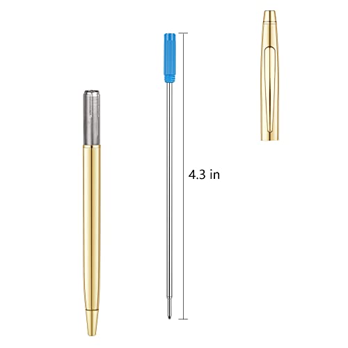Unibene Cross Compatible Ballpoint Pen Refills 20 Pack, 1.0mm Medium Point-10 Black & 10 Blue, Smooth Writing Replaceable German Ink Refill - Image 4