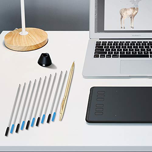 Unibene Cross Compatible Ballpoint Pen Refills 20 Pack, 1.0mm Medium Point-10 Black & 10 Blue, Smooth Writing Replaceable German Ink Refill - Image 5