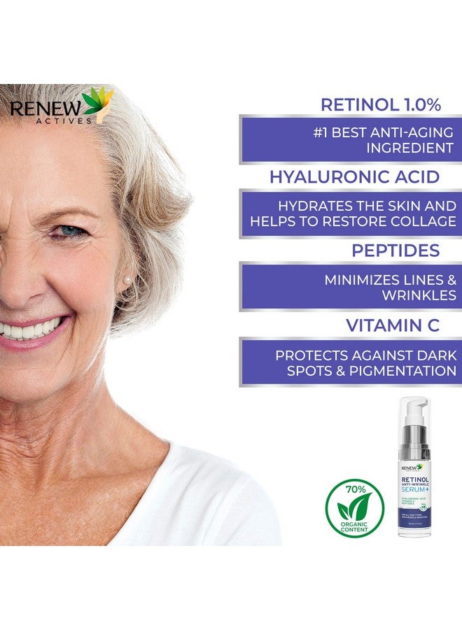 Renew Actives Retinol Facial Serum with Hyaluronic Acid & Vitamin C - Hydrate, Nourish, & Moisturize Face - For all skin Types - 30ml - Image 5
