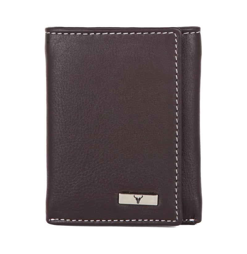 NAPA HIDE Black Leather Men's Wallet (NPH) (Brown) - Image 1