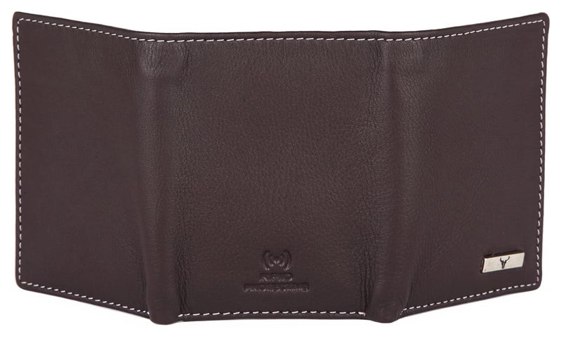 NAPA HIDE Black Leather Men's Wallet (NPH) (Brown) - Image 3