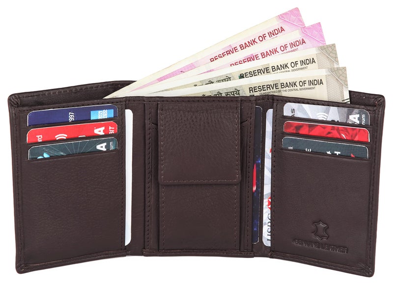 NAPA HIDE Black Leather Men's Wallet (NPH) (Brown) - Image 4