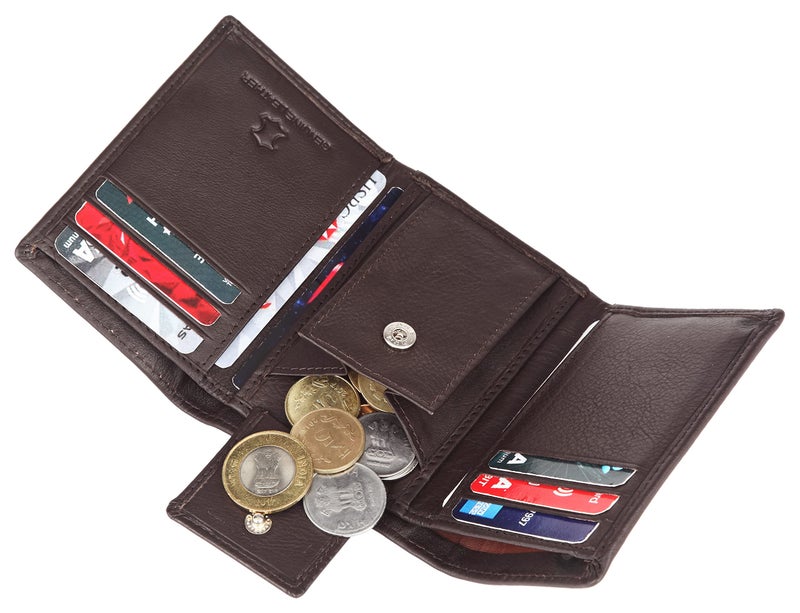 NAPA HIDE Black Leather Men's Wallet (NPH) (Brown) - Image 5