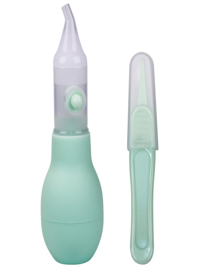 TARINI Baby Nose Picker, 1 Pc Baby Nasal Aspirator + 1 Pc Nose Tweezers – Soft Tip Anti-Backflow Nasal Cleaner, Portable Case for Newborns Infants Travel Diaper Bag - Image 1