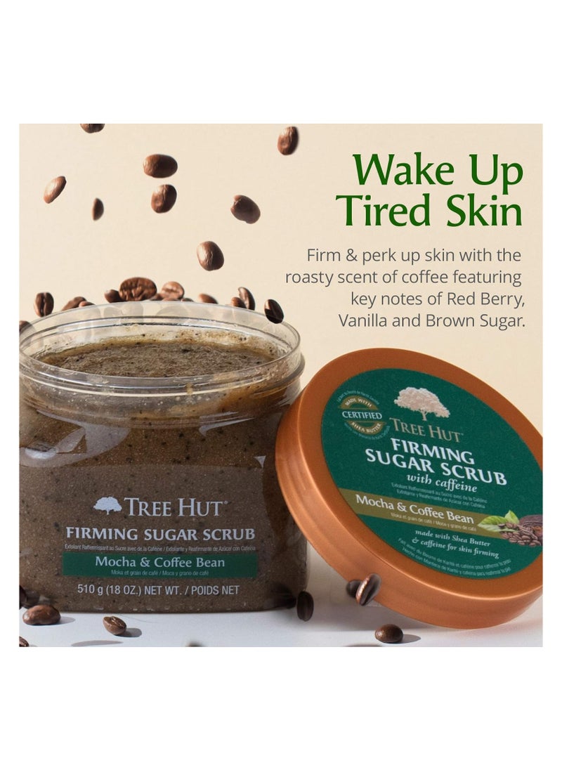 Tree Hut Tree Hut Ultra Hydrating and Exfoliating Sugar Scrub Mocha & Coffee Bean for Nourishing Essential Body Care, 18 Ounce 510g Made in USA  - Image 3