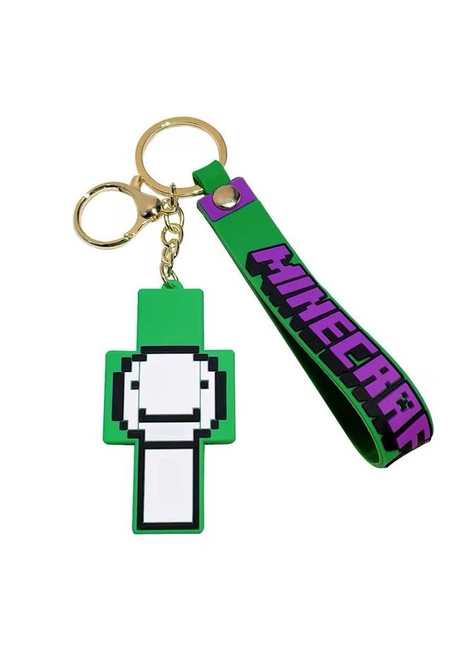 ماين كرافت ميدالية مفاتيح لشخصية دريم من سلسلة العاب ماين كرافت مناسبة للحقائب - Image 1
